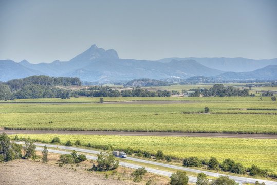 Mt warning near  Byron bay,New South,Wales, Australia.