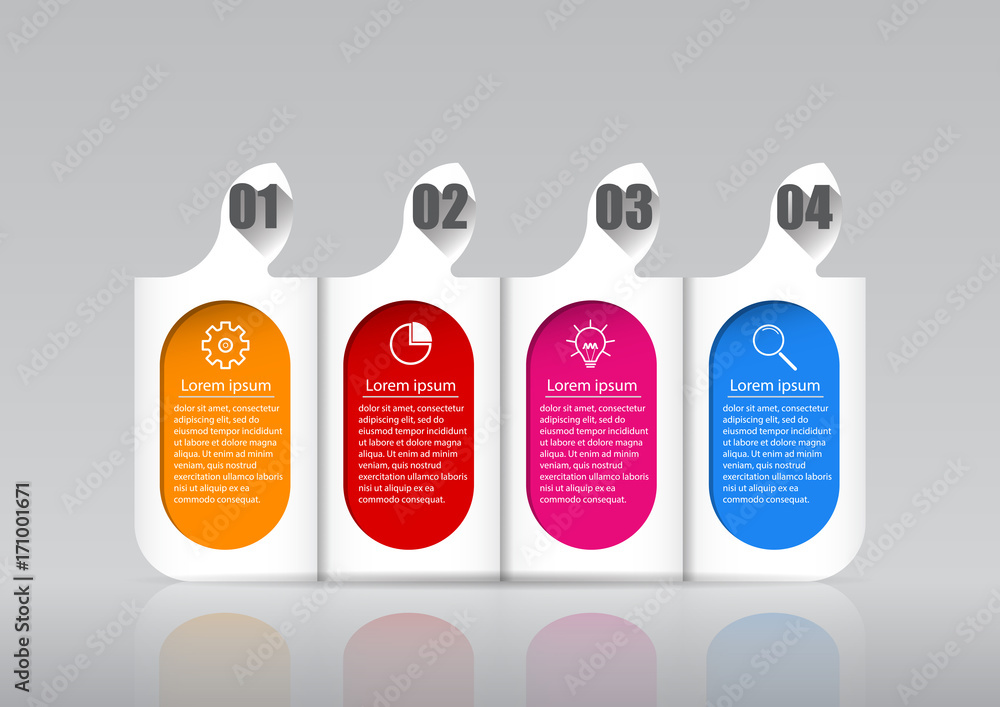 Poster infographic design vector and marketing icons can be used for workflow layout, diagram, annual repor