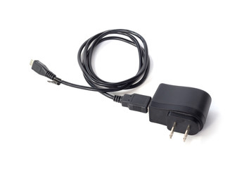 Battery charger for mobile isolated on white background