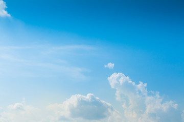 blue sky and clouds in good weather days