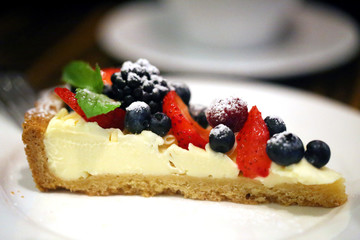 Photo of a berry delicious cake