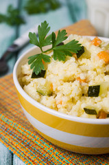 Milk porridge with vegetables