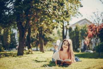 girl in a park