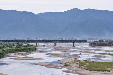 日本、TWILIGHT EXPRESS、瑞風、山陰本線、斐伊川