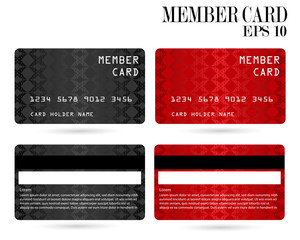 member card, business VIP card, design for privilege member,vector