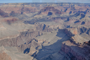 Grand Canyon National Park, in Arizona, is home to much of the immense Grand Canyon, with its layered bands of red rock revealing millions of years of geological history.