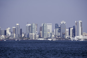 Naklejka premium San Diego,California Skyline