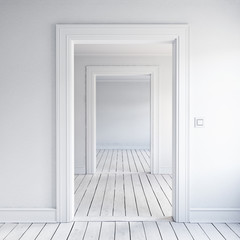 Naklejka premium home doorway interior