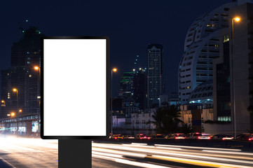 banner or billboard advertising in the city
