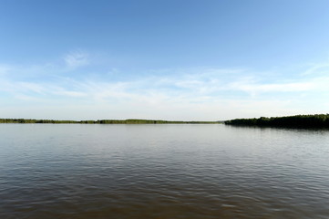 The Ob River near the city of Barnaul.