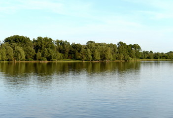 Obraz premium The Ob River near the city of Barnaul.