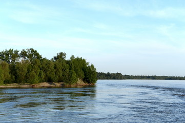 The Ob River near the city of Barnaul.