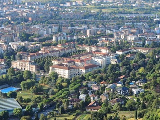 Bergamo, Italy, the old public hospital