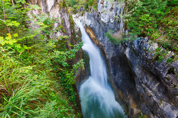 Waterfall Tatzlwurm, Bavaria, Rosenheim, near Kiefersfelden, Germany, long time exposure