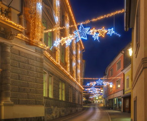 Naklejka premium Wolfsberg, Hoher Platz zur Adventzeit