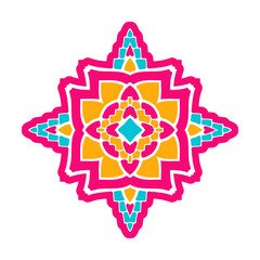 Fototapeta premium Decorative element in ethnic style for creating ornaments, logos, design of things.