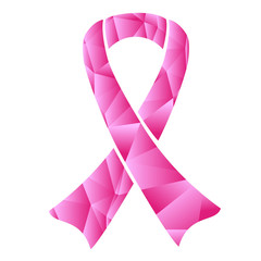 Geometric cancer ribbon
