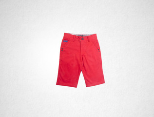 pant's or child's shorts pant's on background.