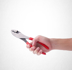 Pliers or Pliers in hand on the background.