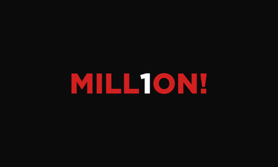 One million vector text concept art