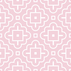 Geometric pattern for wallpapers. Pale pink seamless background