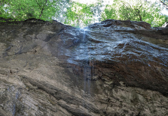 Naklejka na ściany i meble The waterfall on mountains in Bavaria, Germany