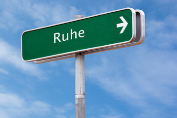 Schild 126 - Ruhe