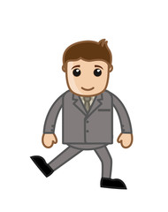 Cartoon Businessman Dancing