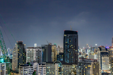 Fototapeta na wymiar Night view of capital city buildings
