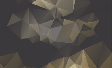Light Orange vector Low poly crystal background. Polygon design pattern. Low poly illustration, low polygon background.