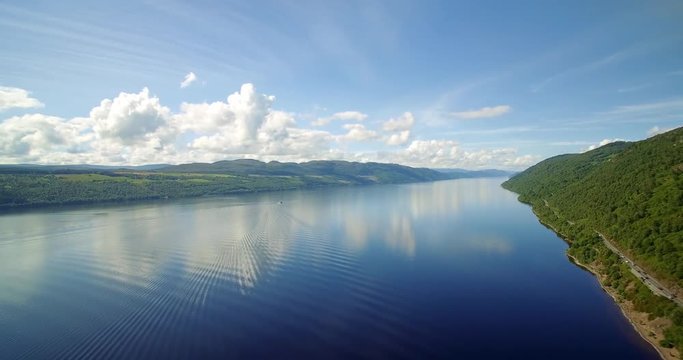 Aerial, The Mighty Loch Ness, Scotland - Graded Version