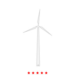 Wind turbine it is icon .