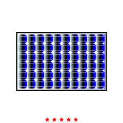 Solar panel it is icon .