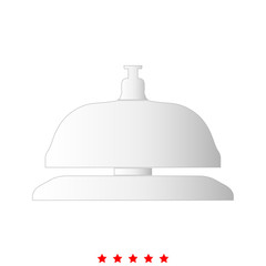 Reception bell it is icon .