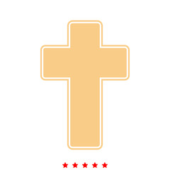 Obraz premium Church cross it is icon .