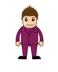 Surprised Cartoon Businessman