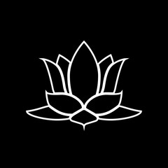 Lotus flower  it is icon .