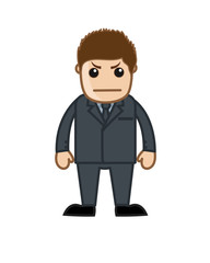 Angry Cartoon Boss