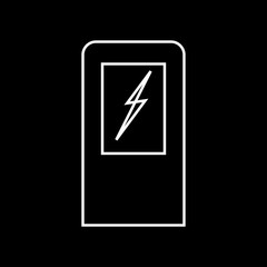 Electric car charging station it is icon .