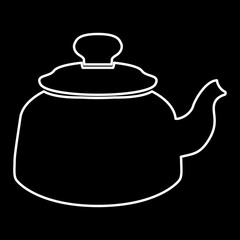 Teapot it is icon .