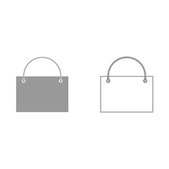 Shopping bag it is icon .