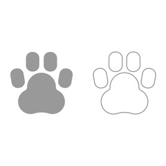 Fototapeta na wymiar Animal footprint it is icon .