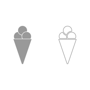 Ice cream cone it is icon .