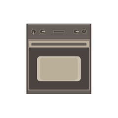 Kitchen stove cooking gas vector home interior modern stainless cook food luxury icon isolated