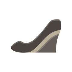 Shoes woman vector icon fashion illustration isolated heel design high stiletto style female silhouette