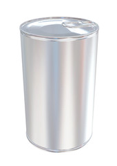 Tin Can Packaging Mockup   for Design Project - Mock Up 3D illustration Isolate on White Background
