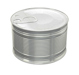 Tin Can Packaging Mockup   for Design Project - Mock Up 3D illustration Isolate on White Background
