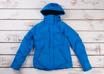 Blue winter women's jacket © margostock