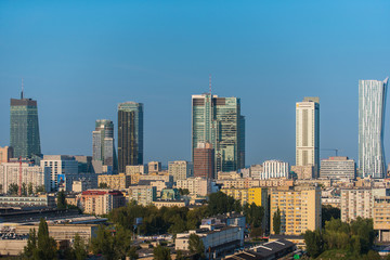 Fototapeta na wymiar Warszawa, panorama miasta