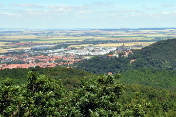 Blick vom Kaiserturm auf das Schloss Wernigerode